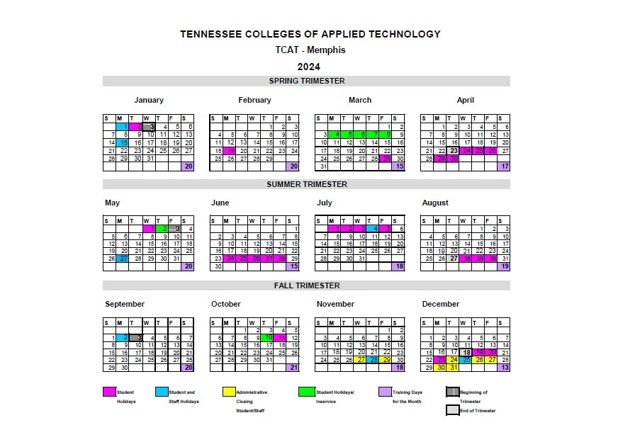 2024 Calendar.jpg TCAT Memphis